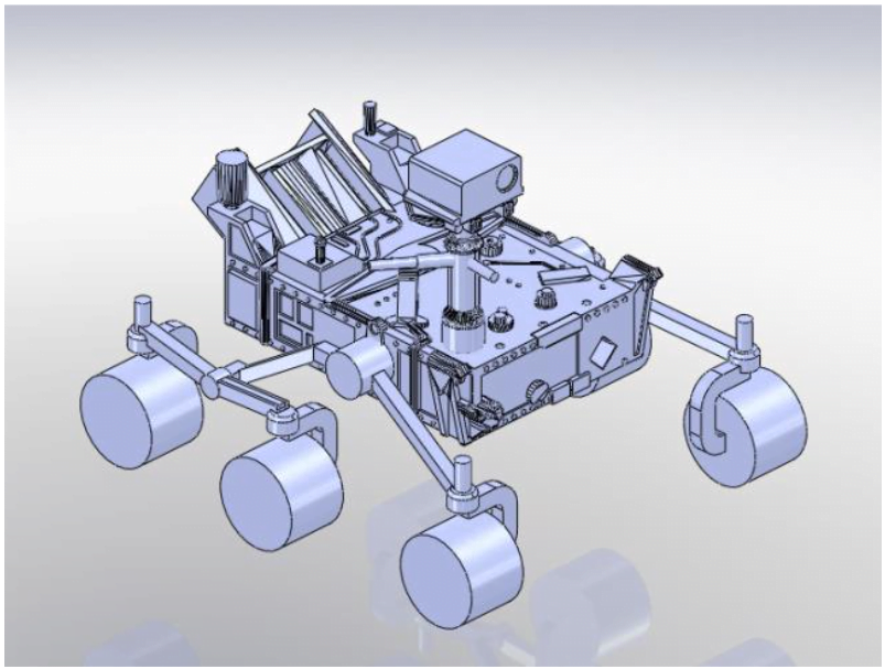 CAD model of the rover 2