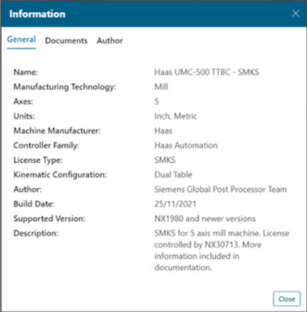Documentation of Smart Machine Kit Solutions in NX CAM Post Hub