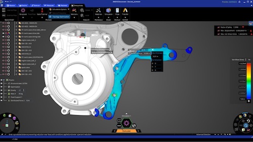 ANSYS Discovery was the first commercial software product designed for bringing simulation into the design process. Image source: ANSYS.