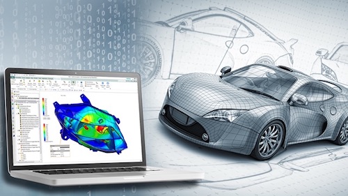 Siemens Simcenter 3D is one of several products that allows engineers to frontload simulation into the design cycle. Image source: Siemens Digital Industries Software