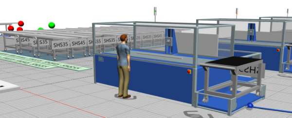 Production simulation model in the automotive supplier industry