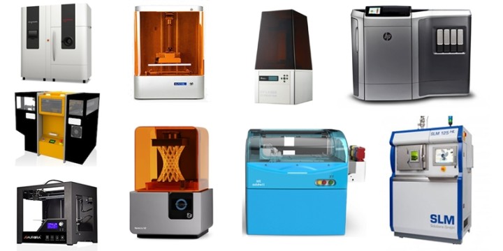 Different types of 3D printing